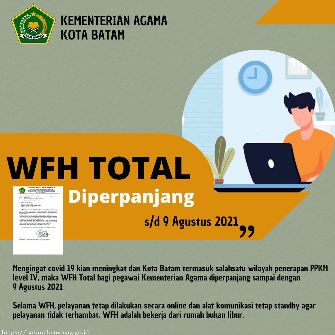 Kemenag Batam Kembali Perpanjangan WFH
