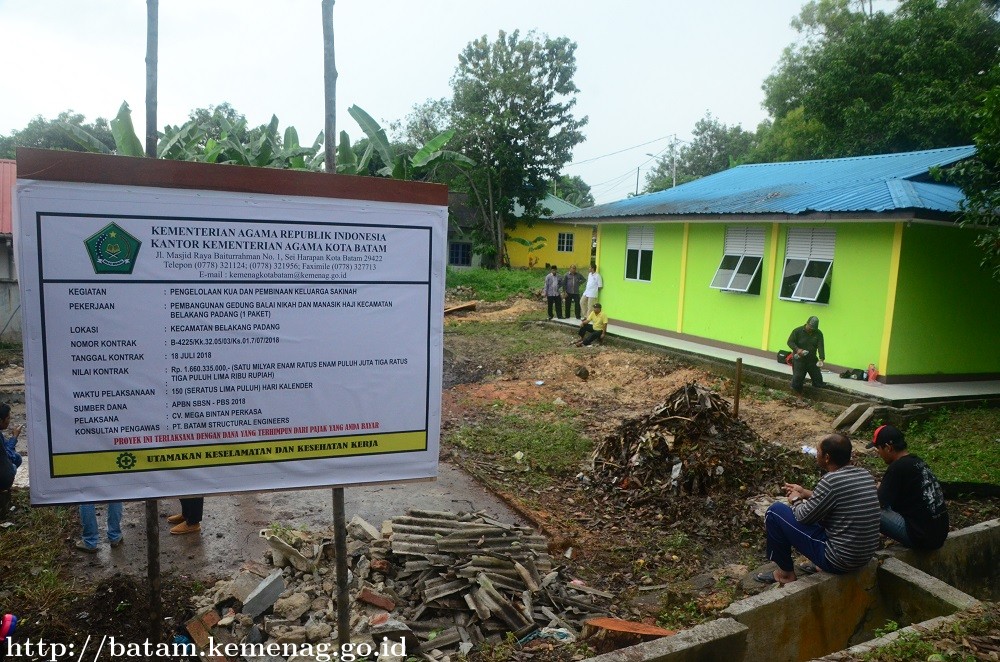 Pembangunan Gedung Balai Nikah dan Manasik Haji Menggunkan Dana SBSN
