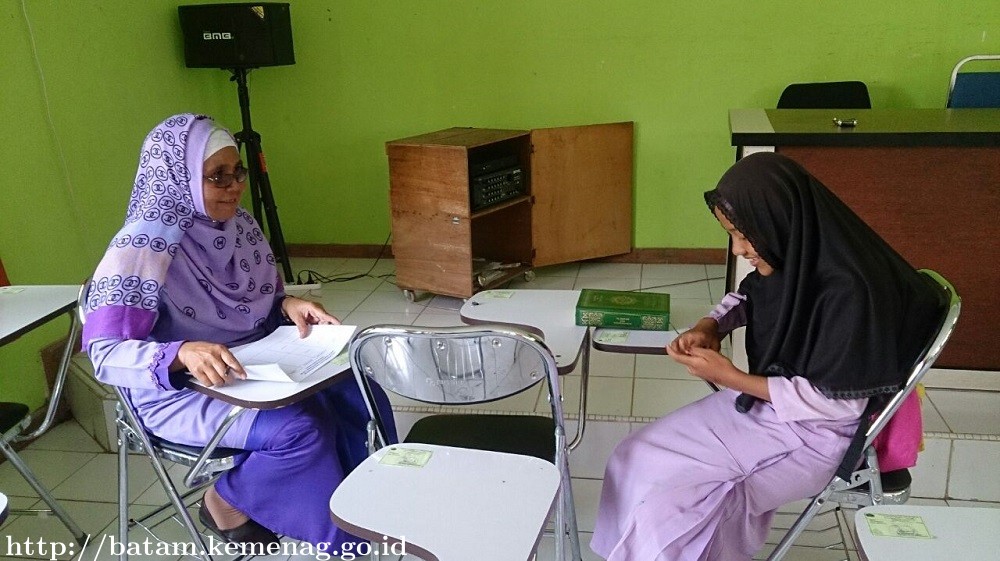 Kampus 2 MTsN 2 Batam Gelar Test Tertulis dan Wawancara