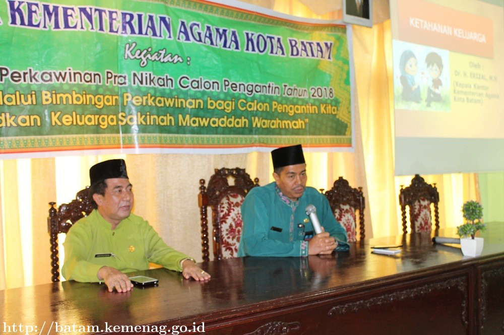 Kemenag Batam Gelar Bimbingan Perkawinan Pra Nikah Angkatan 2 Tahun 2018