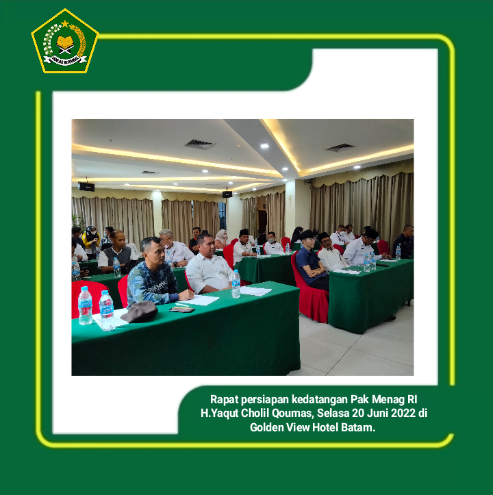 Rapat Persiapan Kunker Menag di Batam