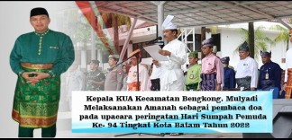 Wakili Kepala, KUA Bengkong Pimpin Doa Hari Sumpah Pemuda