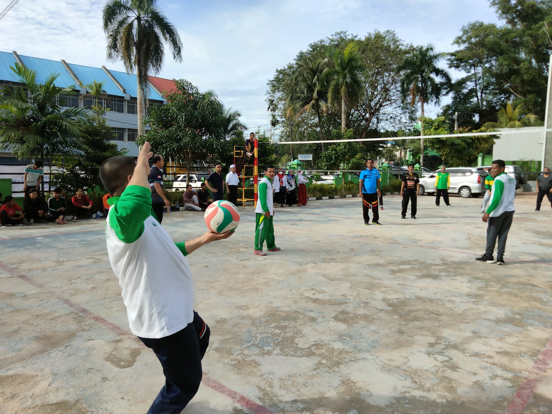 Meriahkan HAB ke 77, Hari Ini Pertandingan Voly Putra Di Gelar