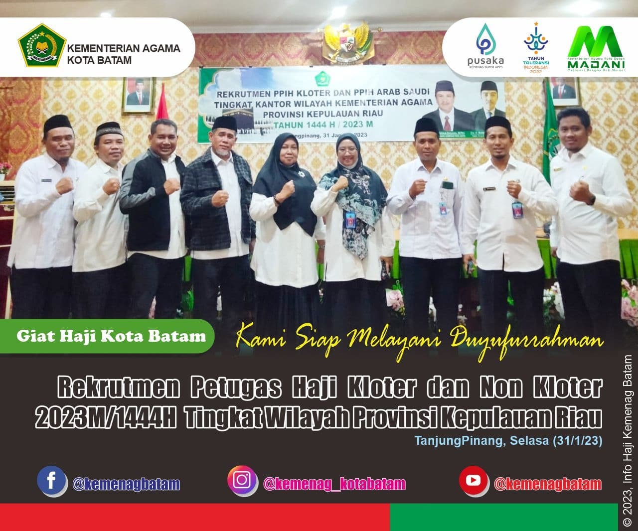 Ikuti Test Rekrutmen Petugas Haji Kloter dan Non Kloter, Zulkarnain Berharap Ada Petugas dari Kemenag Batam Tahun Ini