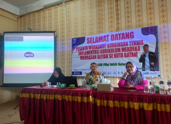 MA USB FILIAL MAN BATAM Laksanakan Workshop Bimbingan Teknis Implementasi Kurikulum Merdeka