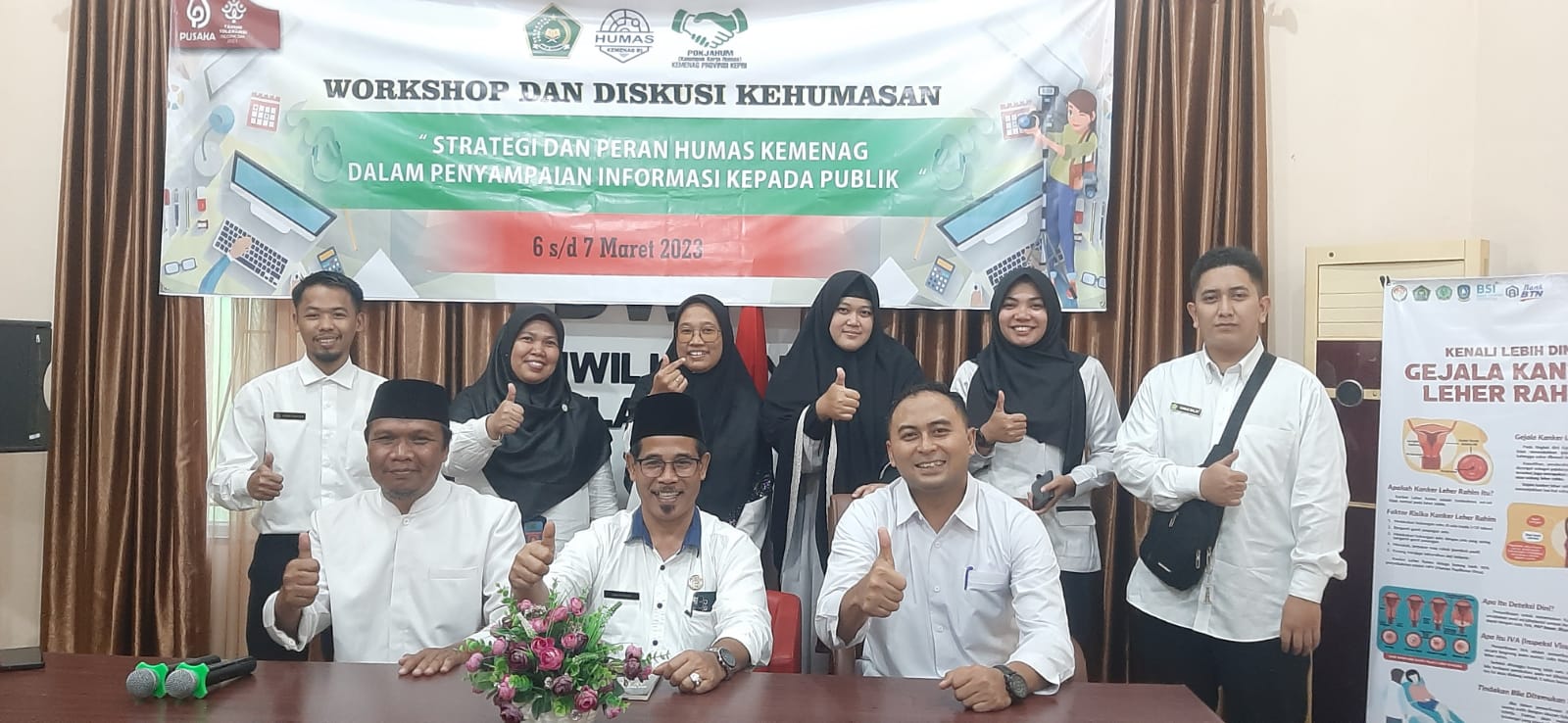 Humas Kemenag Batam dan Madrasah Ikuti Workshop Kehumasan di Kanwil Kepri