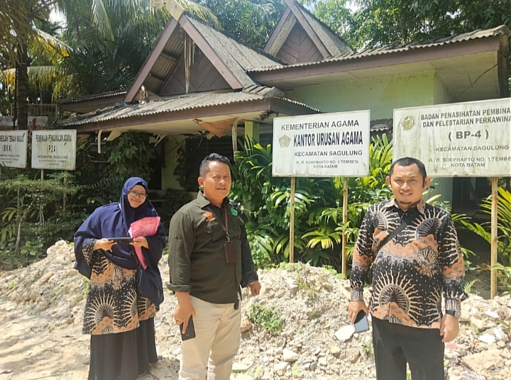 Hapus Aset BMN, Kemenag Batam Tinjau Kantor Urusan Agama Sagulung Simpang Tembesi