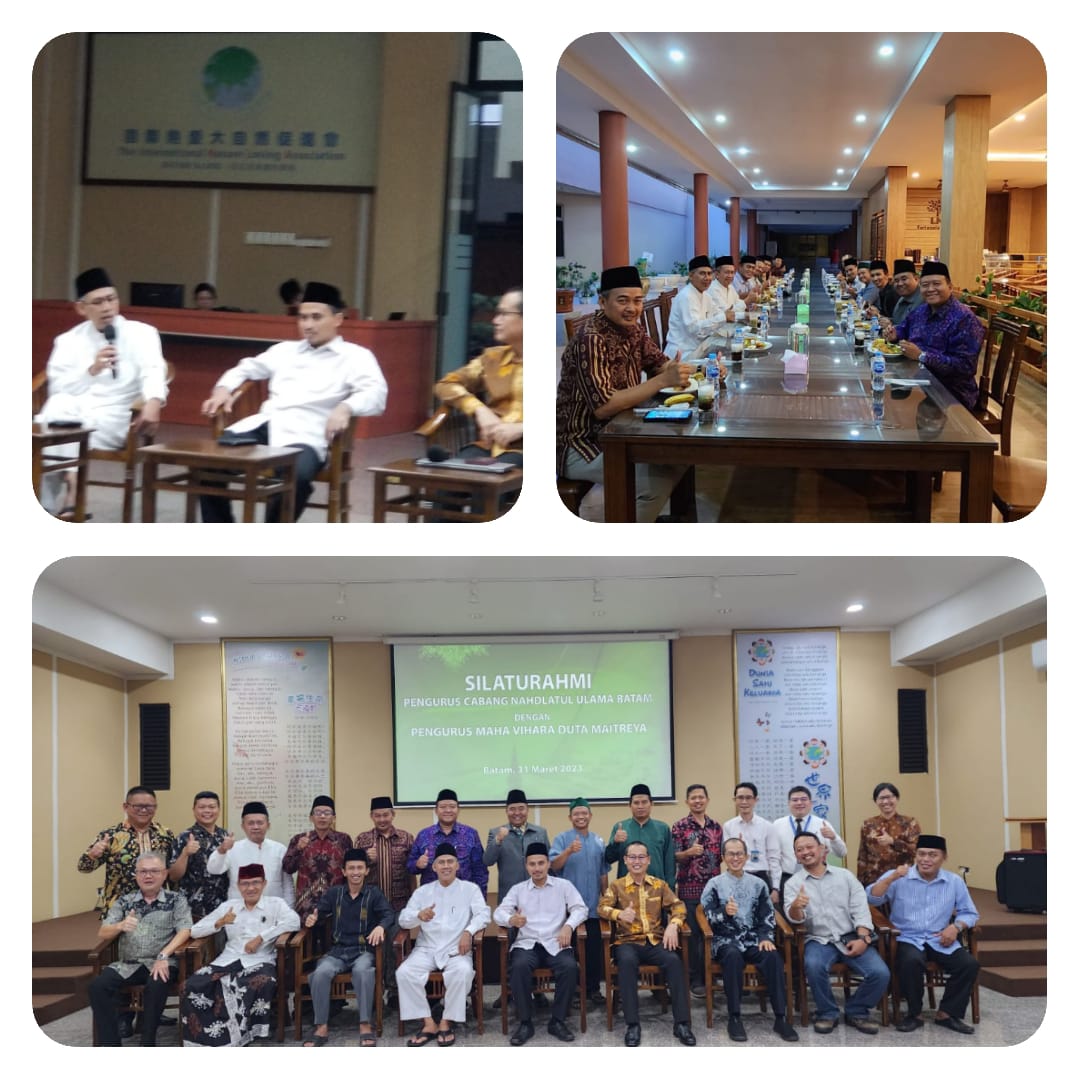 Anjangsana, Silaturrahim PCNU Kota Batam dengan Pengurus Vihara Duta Meitreya terbesar di Asia Tenggara