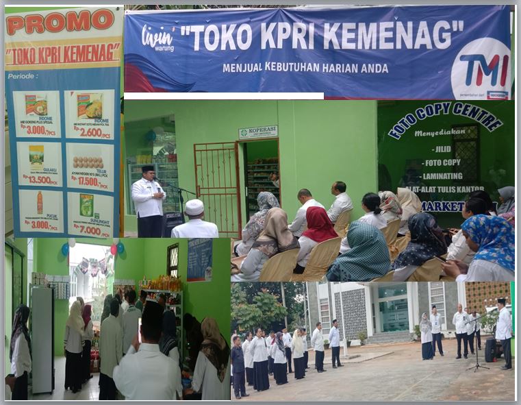 Usai Apel Kakan Kemenag Dr. H. Zulkarnain, S.Ag., M.H. melanjutkan Grand Opening Toko KPRI Kemenag Batam.