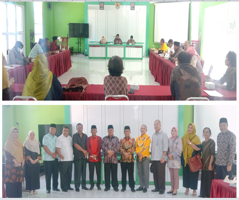 Kunjungan Komisi II DPRD Kab. Kampar Prov. Riau Kakan Kemenag Kota Batam sambut dengan baik.