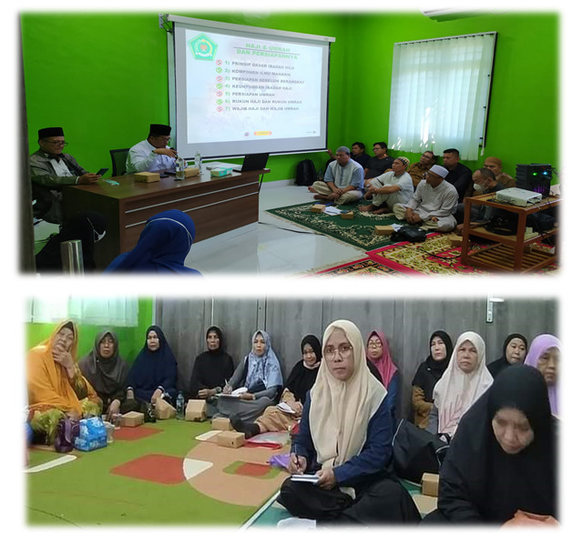 Total 46 Calon Jamaah Haji Tambahan mengikuti Bimbingan Manasik Haji Tingkat Kota Batam Tahun 2023.