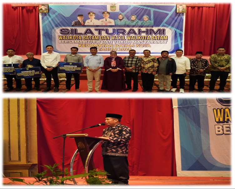 “Pembacaan Doa Oleh H. Adamrin, S.Ag., M.H. KUA Batam Kota dalam acara Silaturrahmi bersama RT, RW  dan Tokoh Masyarakat Kec. Batam Kota.