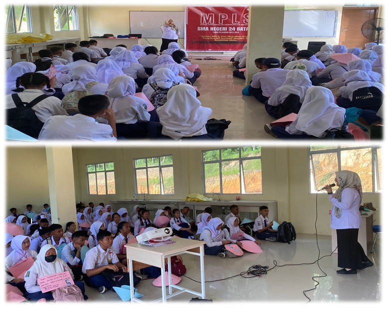 Antusias Siswa SMAN 24 Batam dalam Masa Pengenalan Lingkungan Sekolah (MPLS) TA. 2023/2024