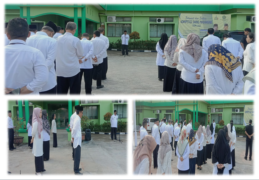 Kakan Kemenag Dr. H. Zulkarnain, S.Ag., M.H. mengajak semua Pegawai untuk mempersiapkan kegiatan Peringatan 1 Muharram 1445 H dan Peringatan HUT RI Ke-78 Kemerdekaan Republik Indonesia di Li