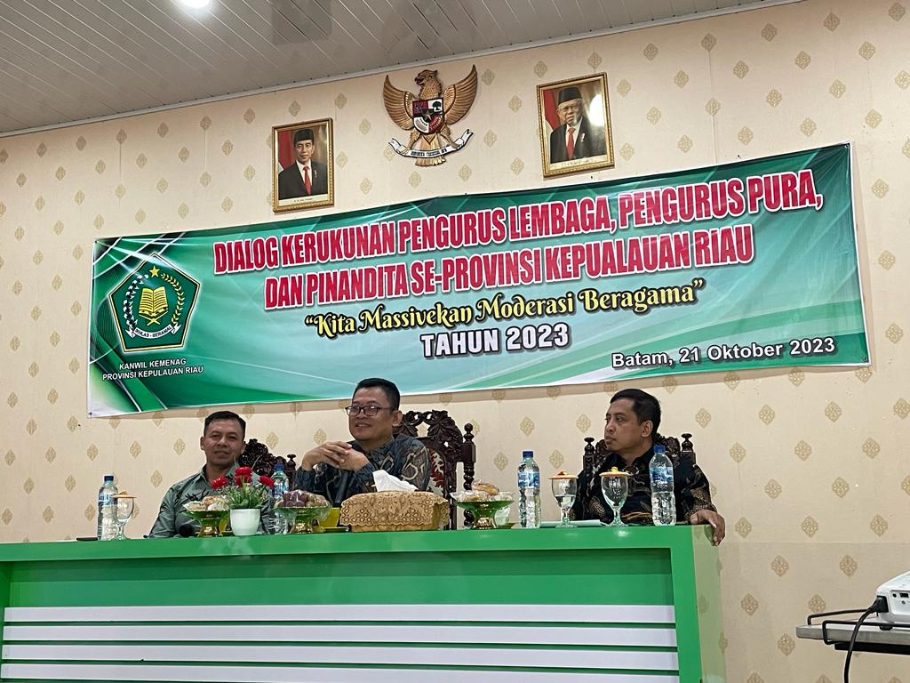 Dialog Kerukunan Pengurus Pura, Pengurus Lembaga dan Pinandita se-Provinsi Kepulauan Riau Tahun 2023
