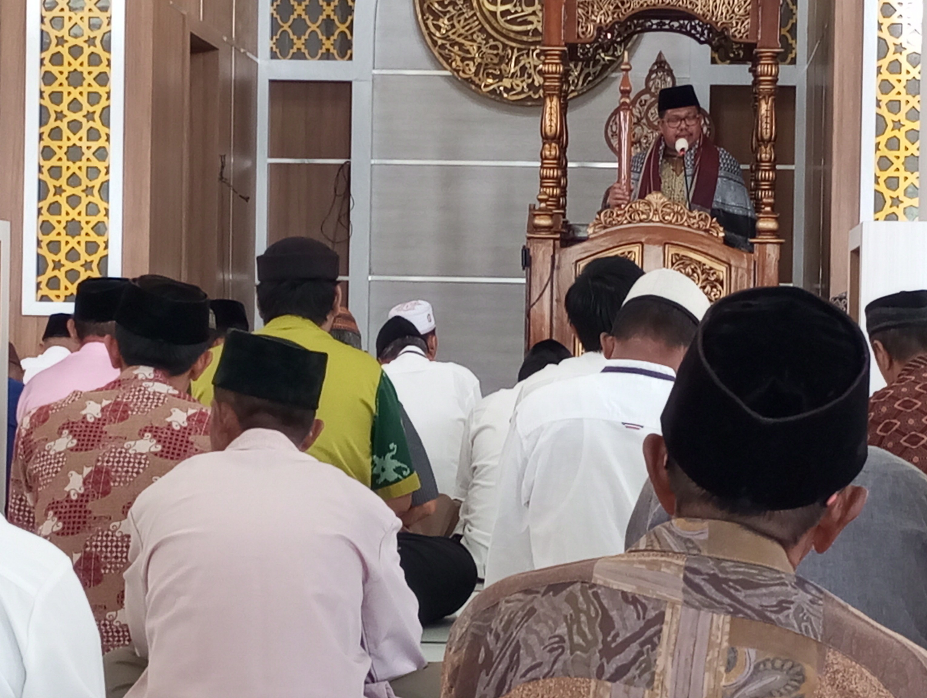 Kakankemenag Kota Batam Berkesempatan Khutbah Jum'at di Dabo Singkep, Lingga