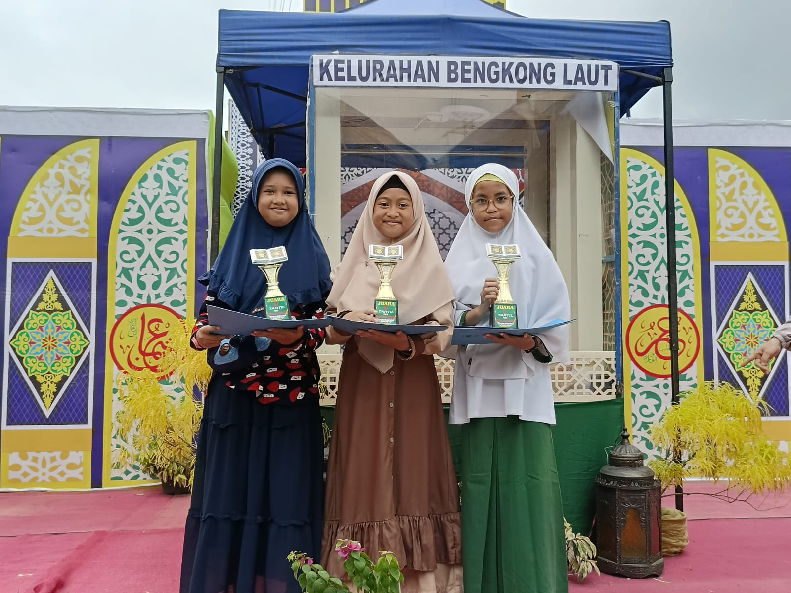 Siswa-siswi MIN 1 BATAM meraih juara dalam ajang MTQH ke XXXII Tingkat Kelurahan Bengkong Laut dan Tanjung Buntung