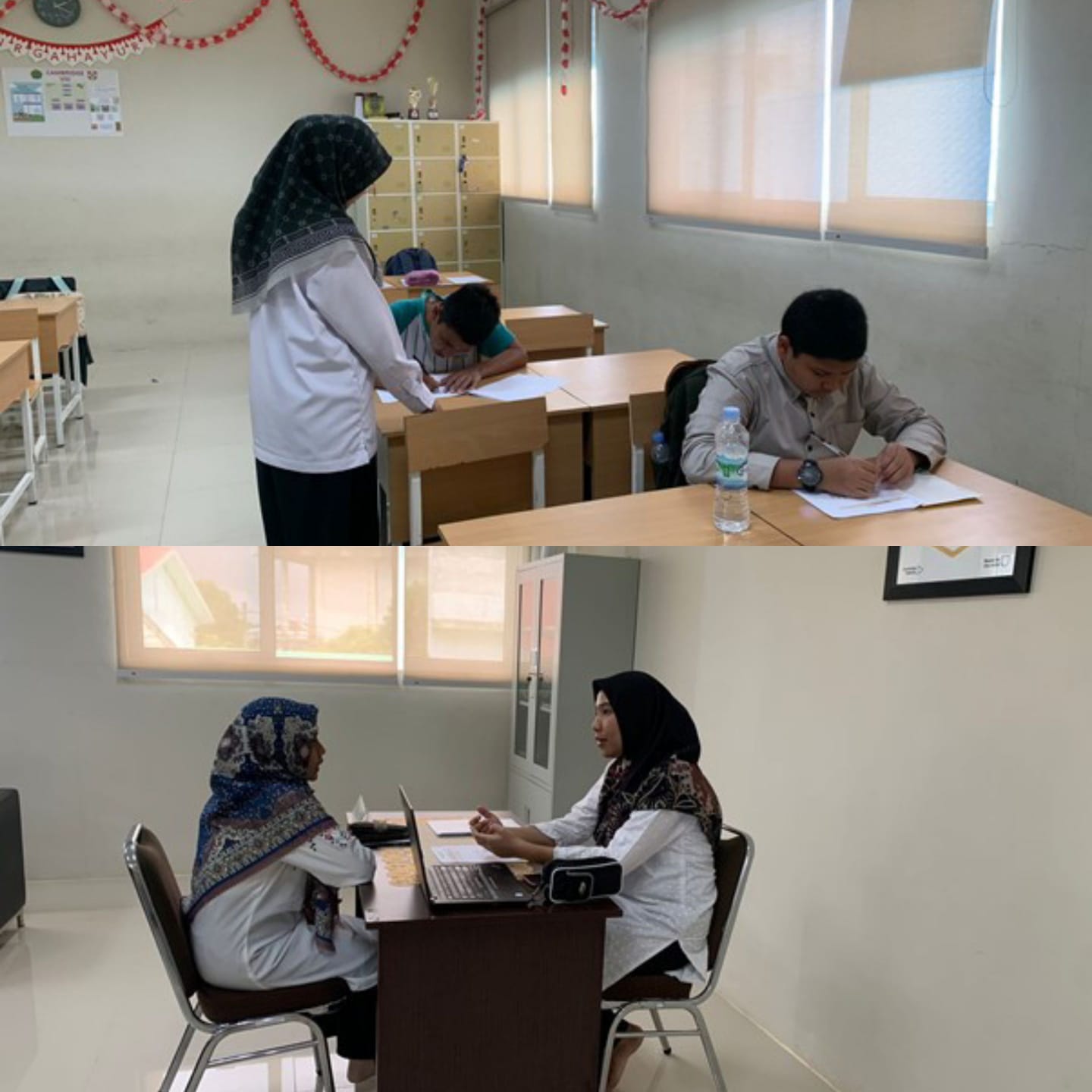 Calon Peserta Didik Baru Program Cambridge MTsN 1 Batam Mengikuti Observation Test