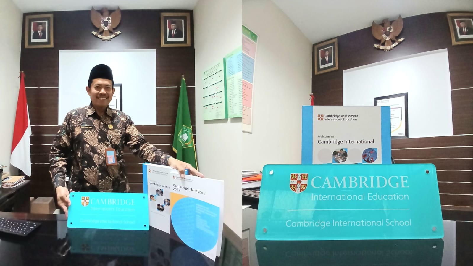 MTsN 1 Batam Menerima Atribut Kelengkapan Cambridge Internasional School