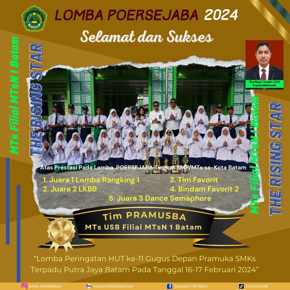 Tim PRAMUSBA Sabet Lima Kategori Juara Di Ajang POERSEJABA 2024