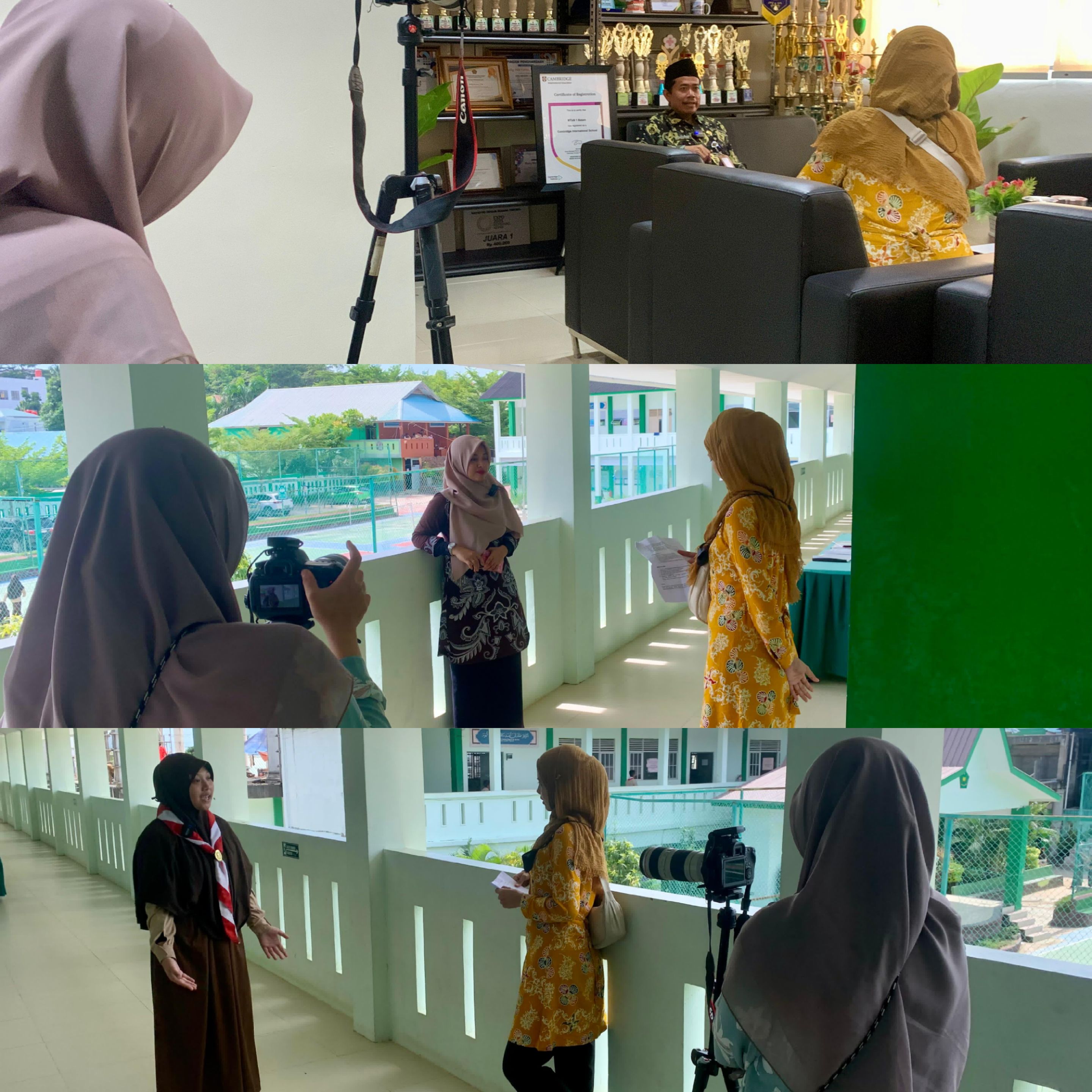 Program Cambridge MTsN 1 Batam Diliput oleh Tim Humas Kanwil Kemenag KEPRI