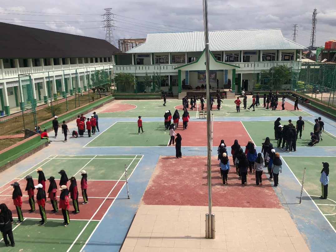 PASGARA MTsN 1 Batam Melaksanakan Latihan Rutin Guna Persiapan Pertandingan Bulan Mei Mendatang