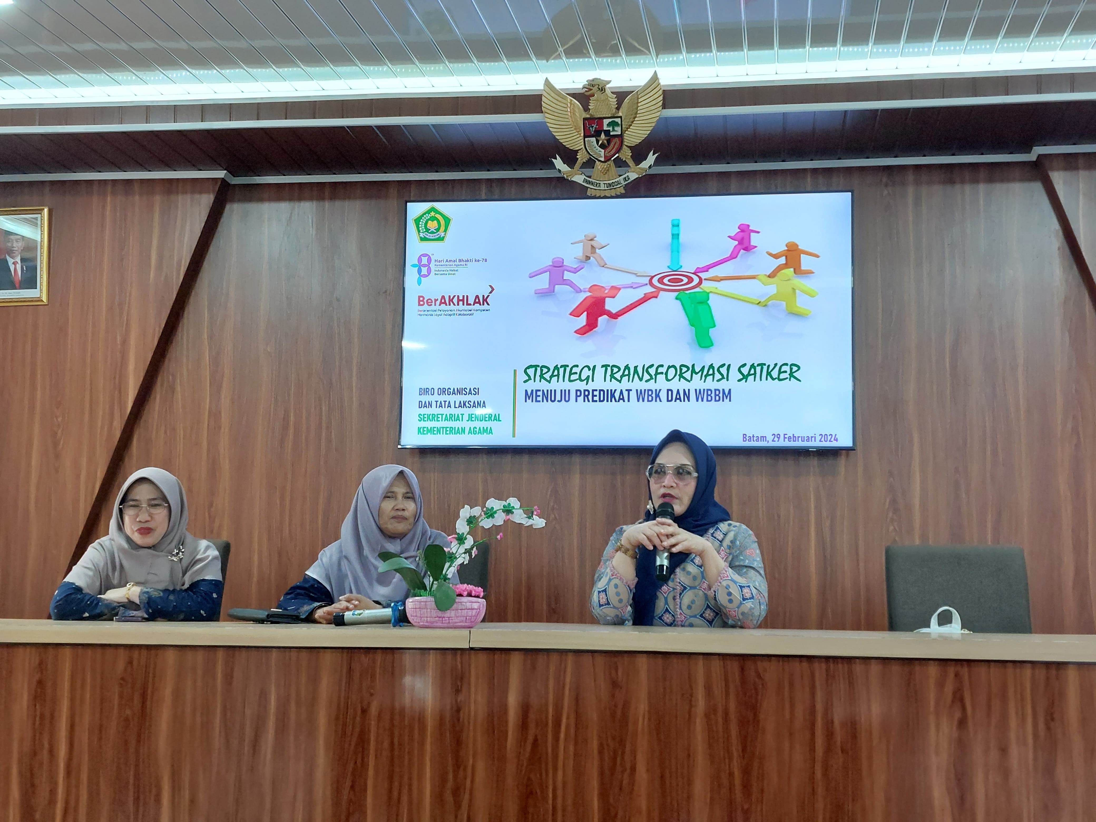 Biro Ortala Kemenag RI Motivasi MAN Batam Menuju WBK