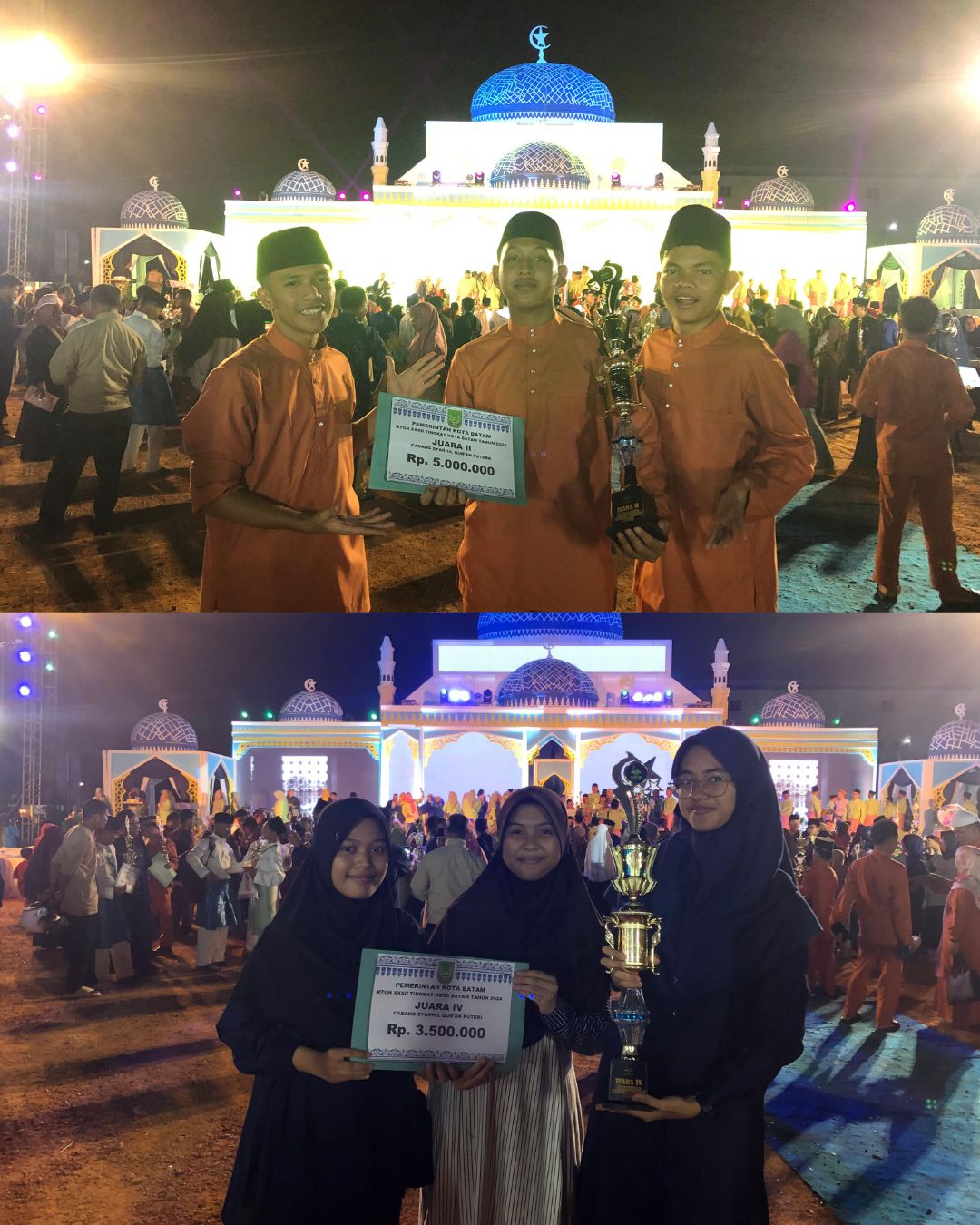 Membanggakan, Siswa MAN IC Batam Raih Juara Syarhil Quran MTQH XXXII 2024 Kota Batam