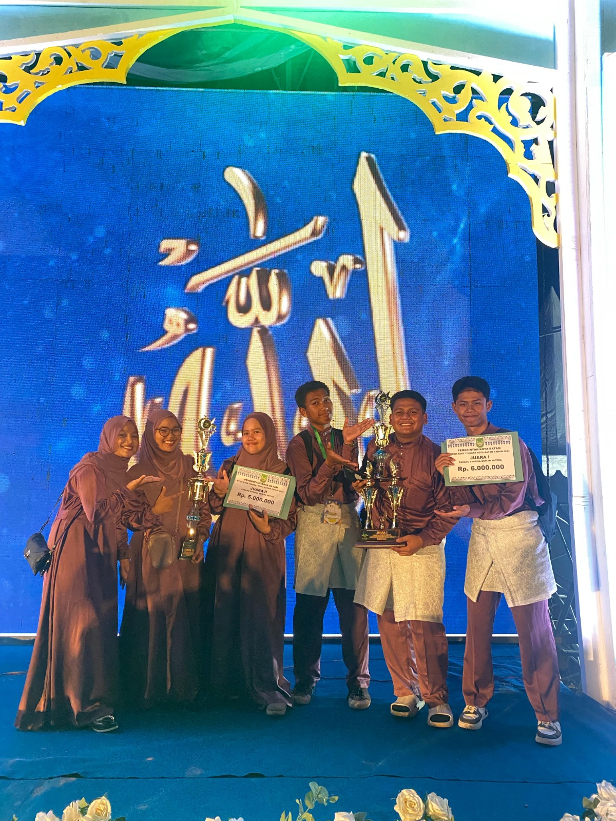 Tim Syarhil Qur'an Putri MAN Batam berhasil Capai Prestasi Juara 1 dan 2 MTQ XXXII Tingkat Kota Batam
