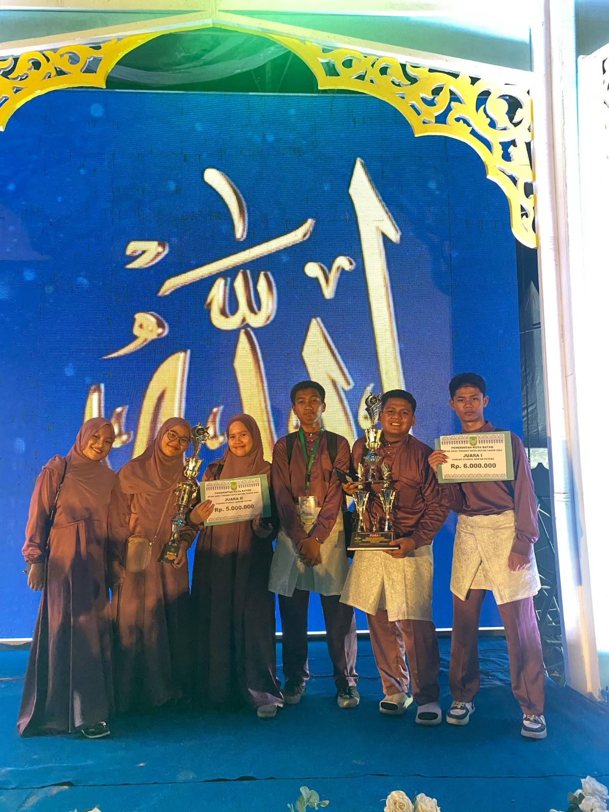 Sukseskan MTQ XXXII Kota Batam, Tim Syarhil Qur'an Putra MAN Batam berhasil Raih Juara