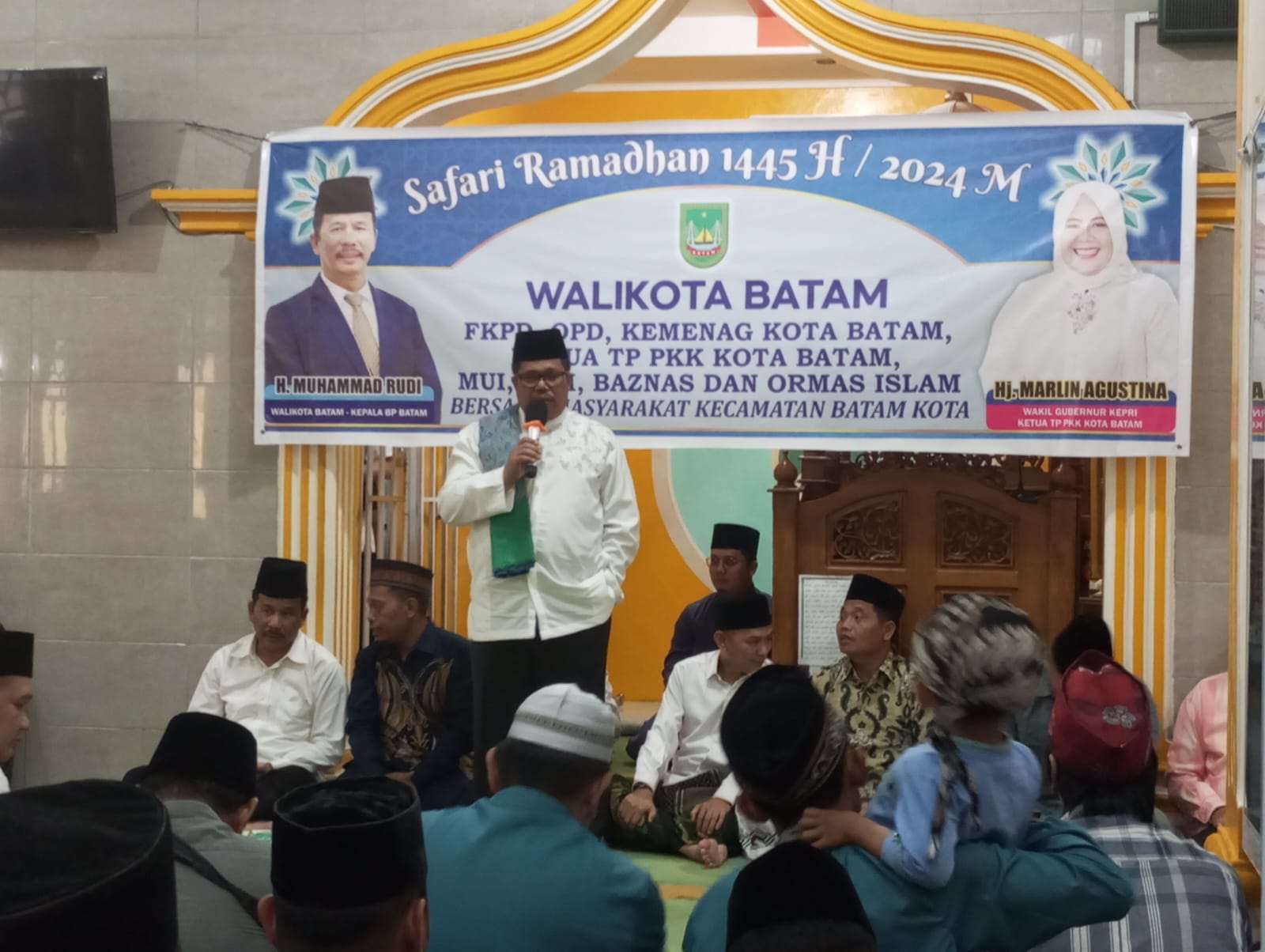Dampingi Safari Ramadhan Bersama Walikota Batam, Kakankemenag Kota Batam Sampaikan Tiga Hal Mendasar Tentang Pembinaan Masjid 