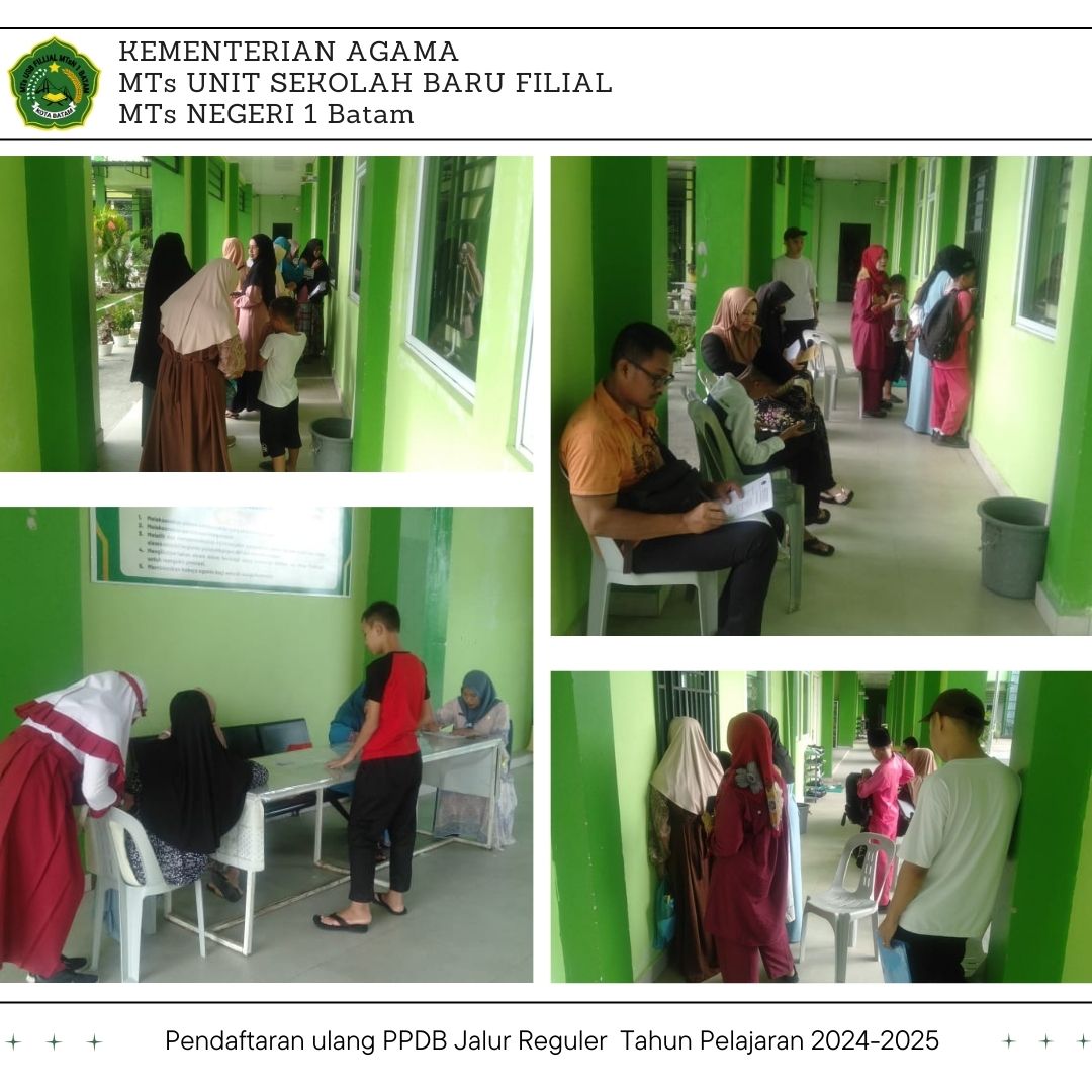139 Siswa Lulus PPDB MTs USB Filial MTsN 1 Batam Jalur Reguler Tahun Pelajaran 2024-2025 Mulai Daftar Ulang