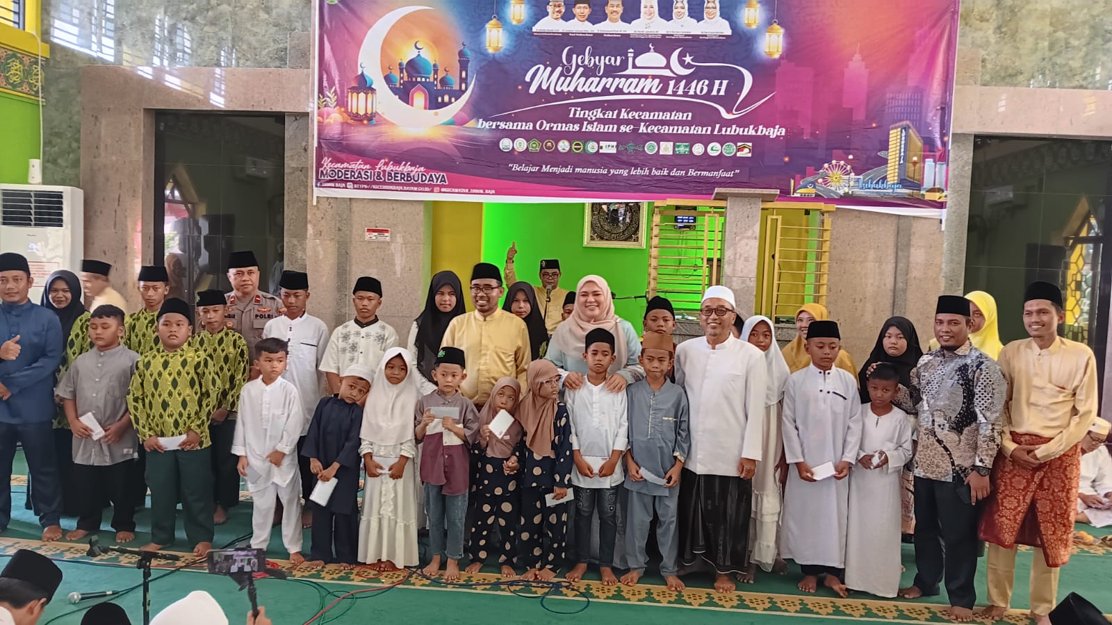 Gebyar Muharram dan Santunan Anak Yatim Kecamatan Lubuk Baja