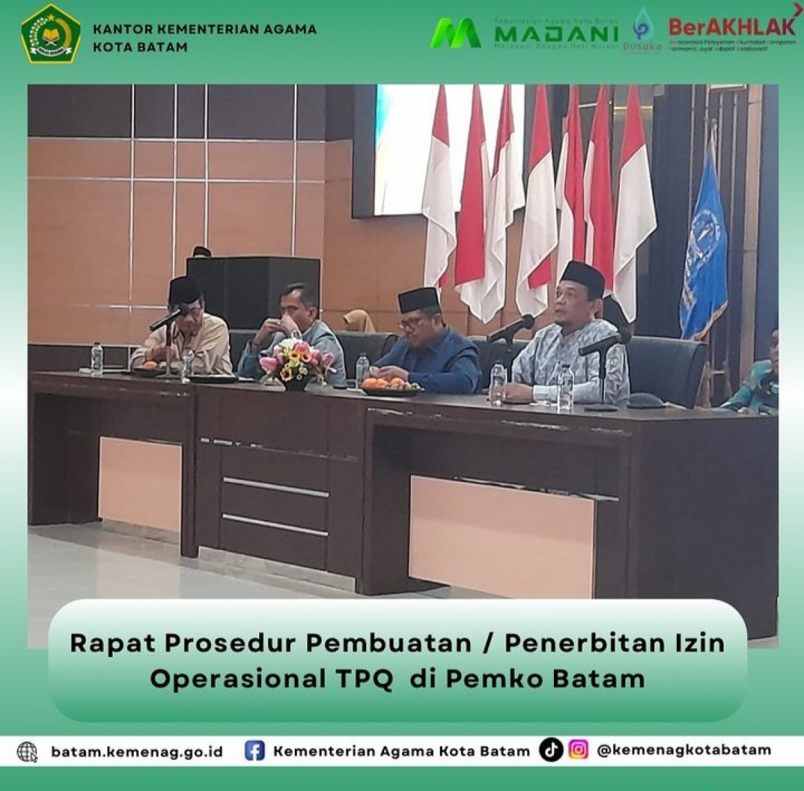 Zulkarnain Hadiri Rapat Konsolidasi BMGQ Kota Batam