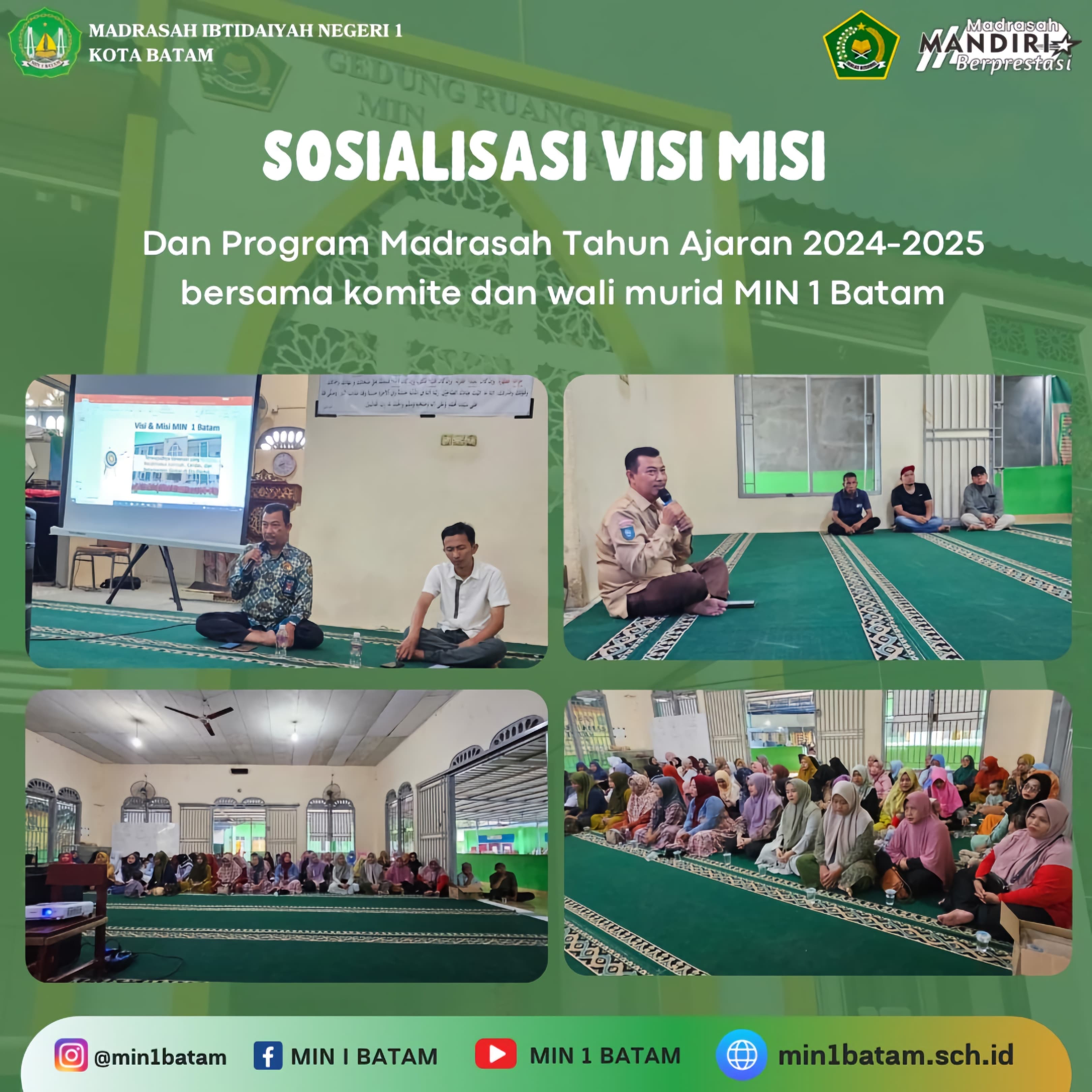 Sosialisasi Visi Misi : Samakan Persepsi, Menuju Madrasah Berprestasi