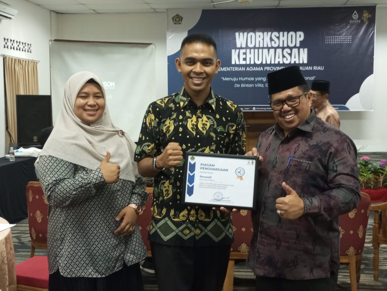 Juara I Lomba Menyanyi Lagu Pelayanan Publik, Peramli Masuk Dapur Rekaman