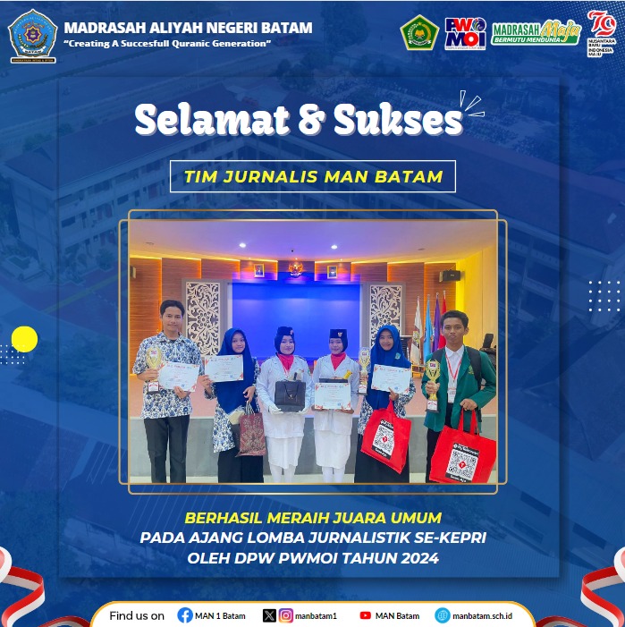 Siswa MAN Batam Sukses Raih Juara Umum Tingkat Provinsi
