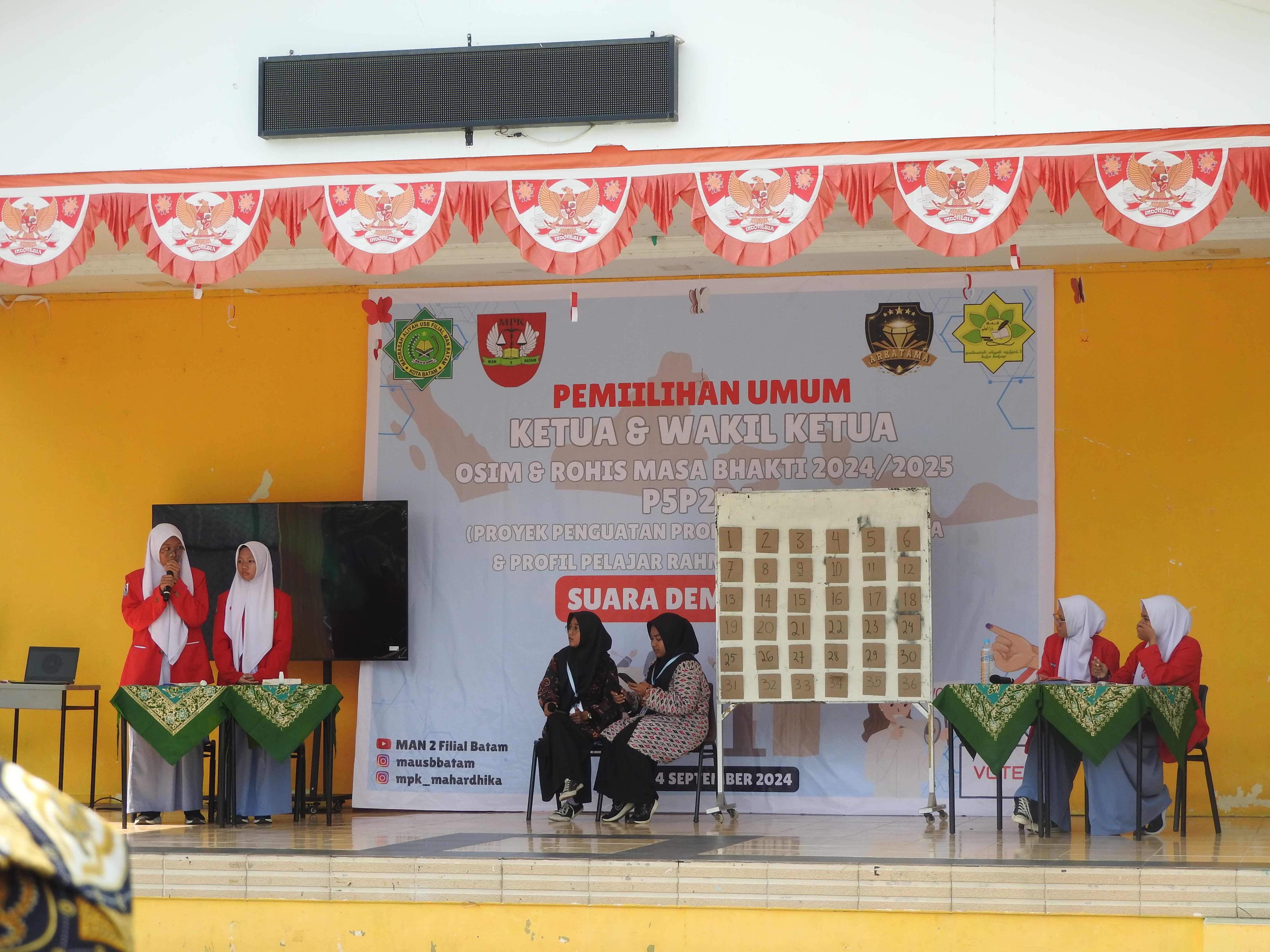 Debat Calon Ketua Osis Dan Wakil Ketua Osis Masa Bhakti 2024/2025