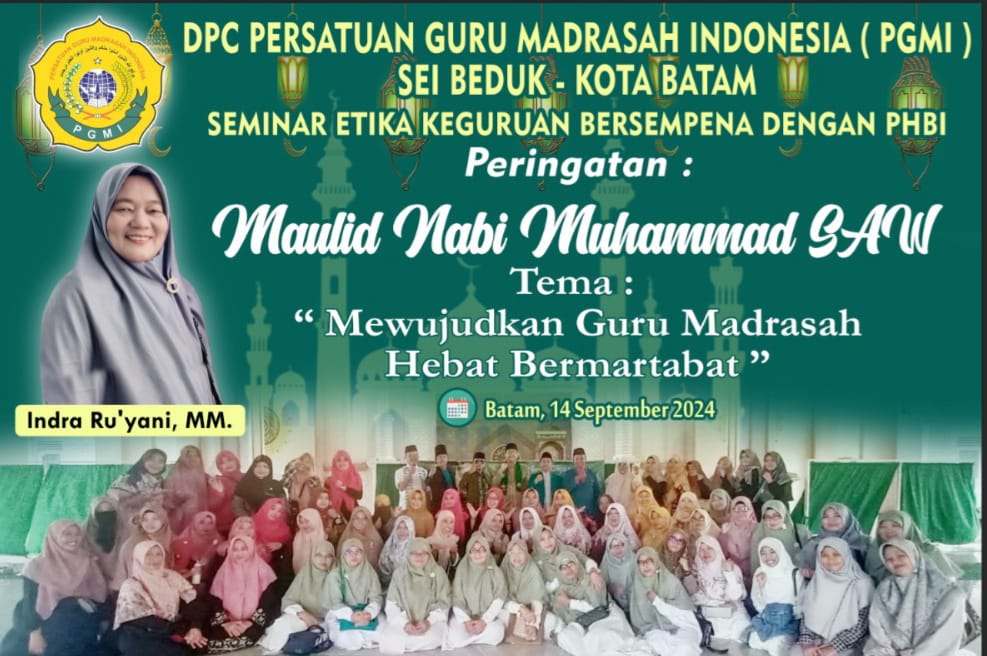 Sempena Maulid Nabi, DPC PGMI Sei Beduk Gelar Seminar Etika Keguruan