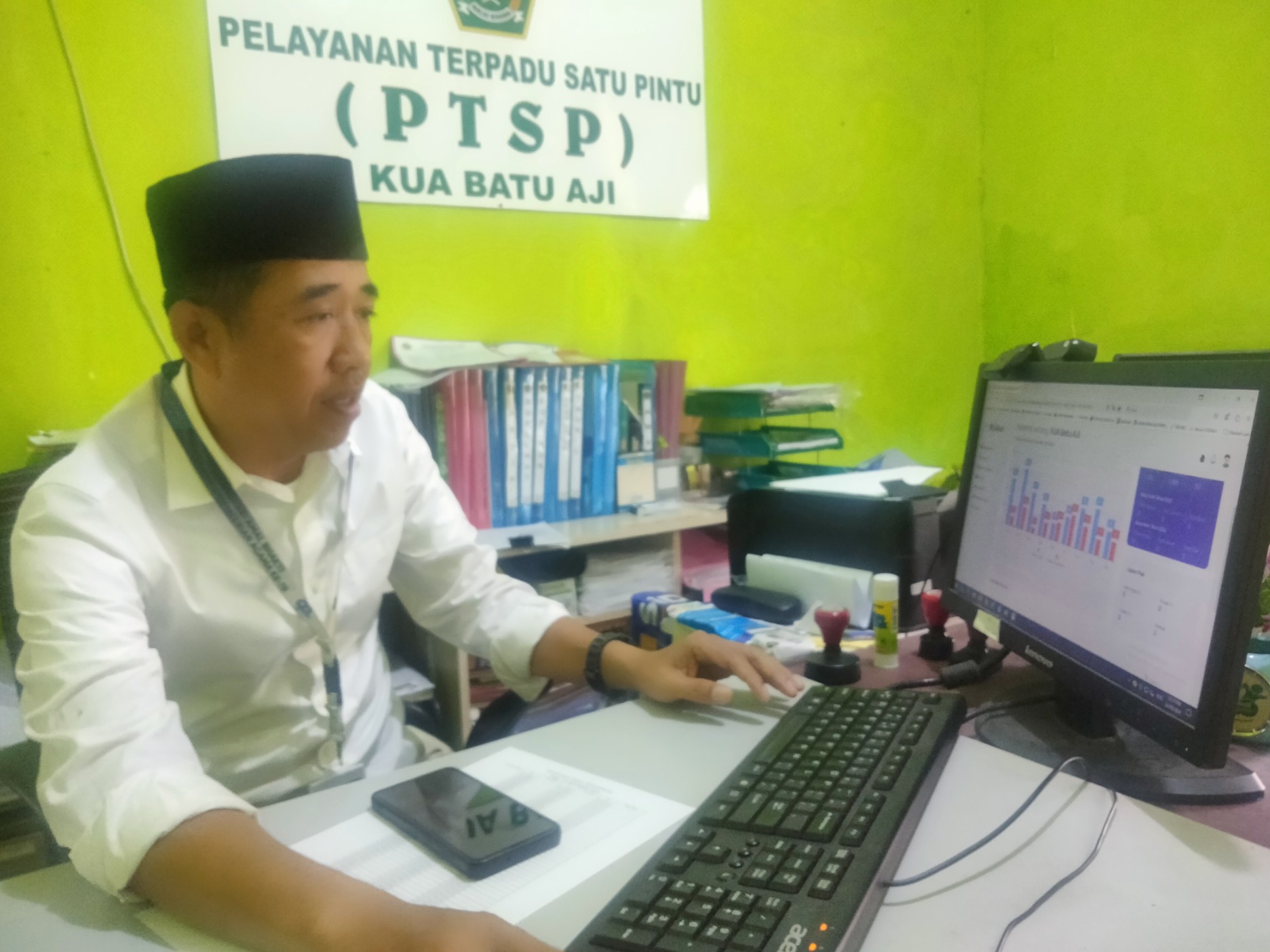 Tercatat di KUA Batu Aji, Pernikahan Bulan September Sampai Hari Ini 42 Pasang Pengantin