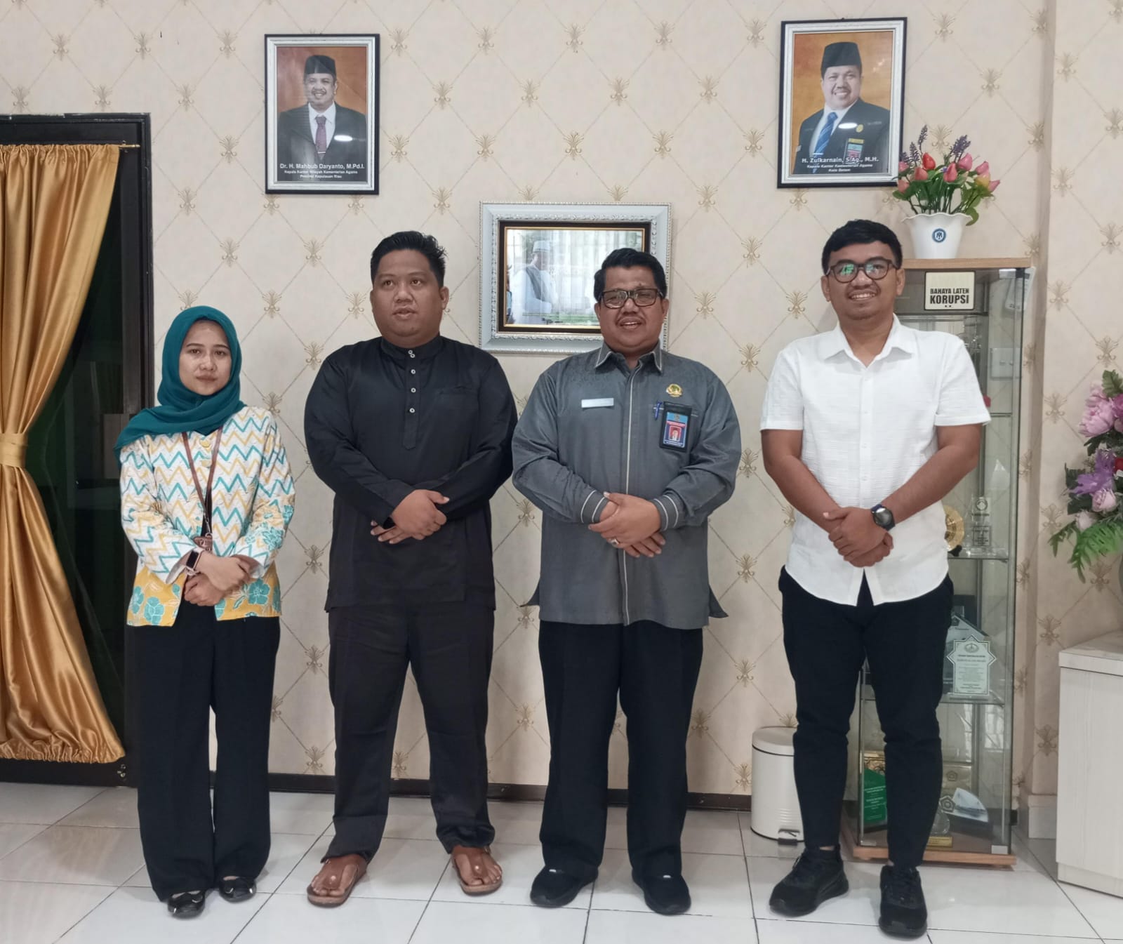 Edukasi Pemilih Pemula, Bawaslu Kota Batam Koordinasi Ke Kankemenag Kota Batam