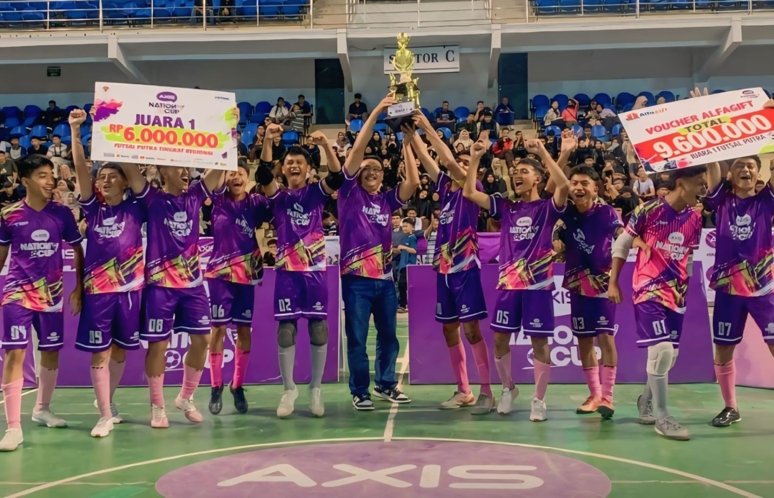 Tim Futsal MAN 2 Batam Sukses Meraih Juara Mewakili Kepri Pada Ajang Axis Nation Cup (ANC) 2024 Region Batam