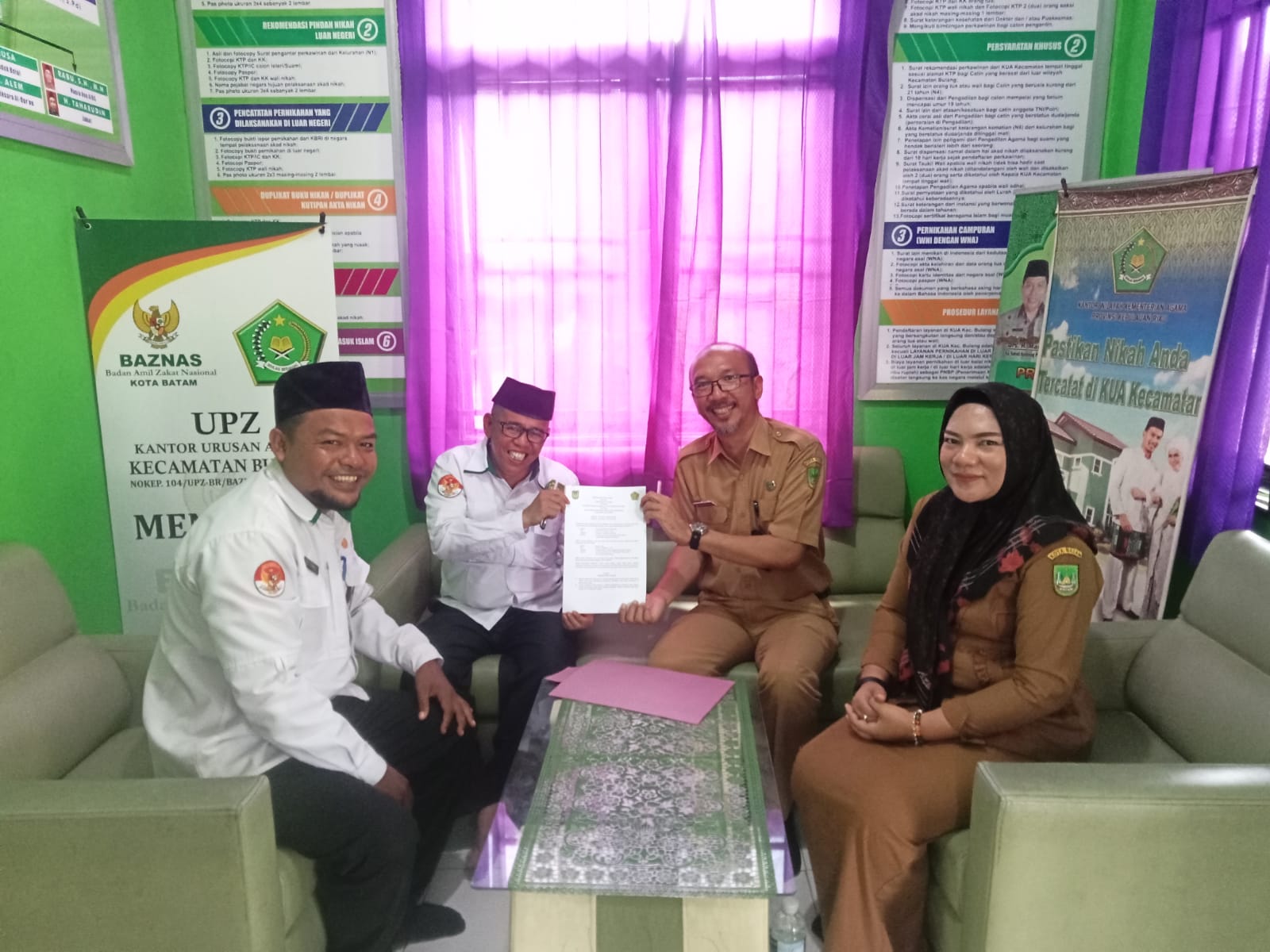 KUA Bulang Lakukan MoU dengan UPT Puskesmas 