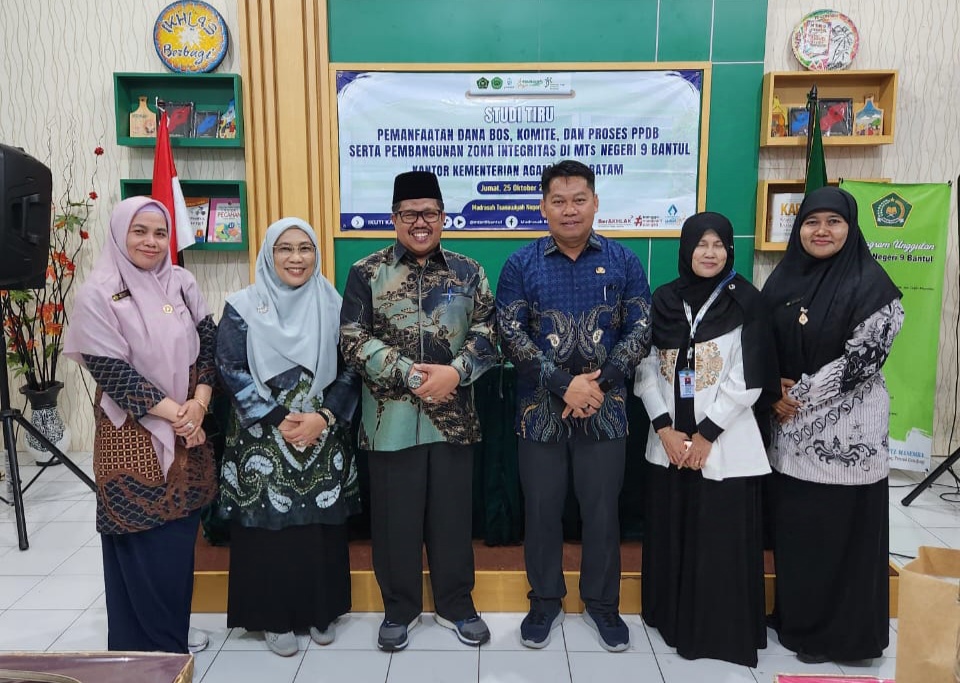 Kantor Kemenag Kota Batam Kunjungi MTsN 9 Bantul