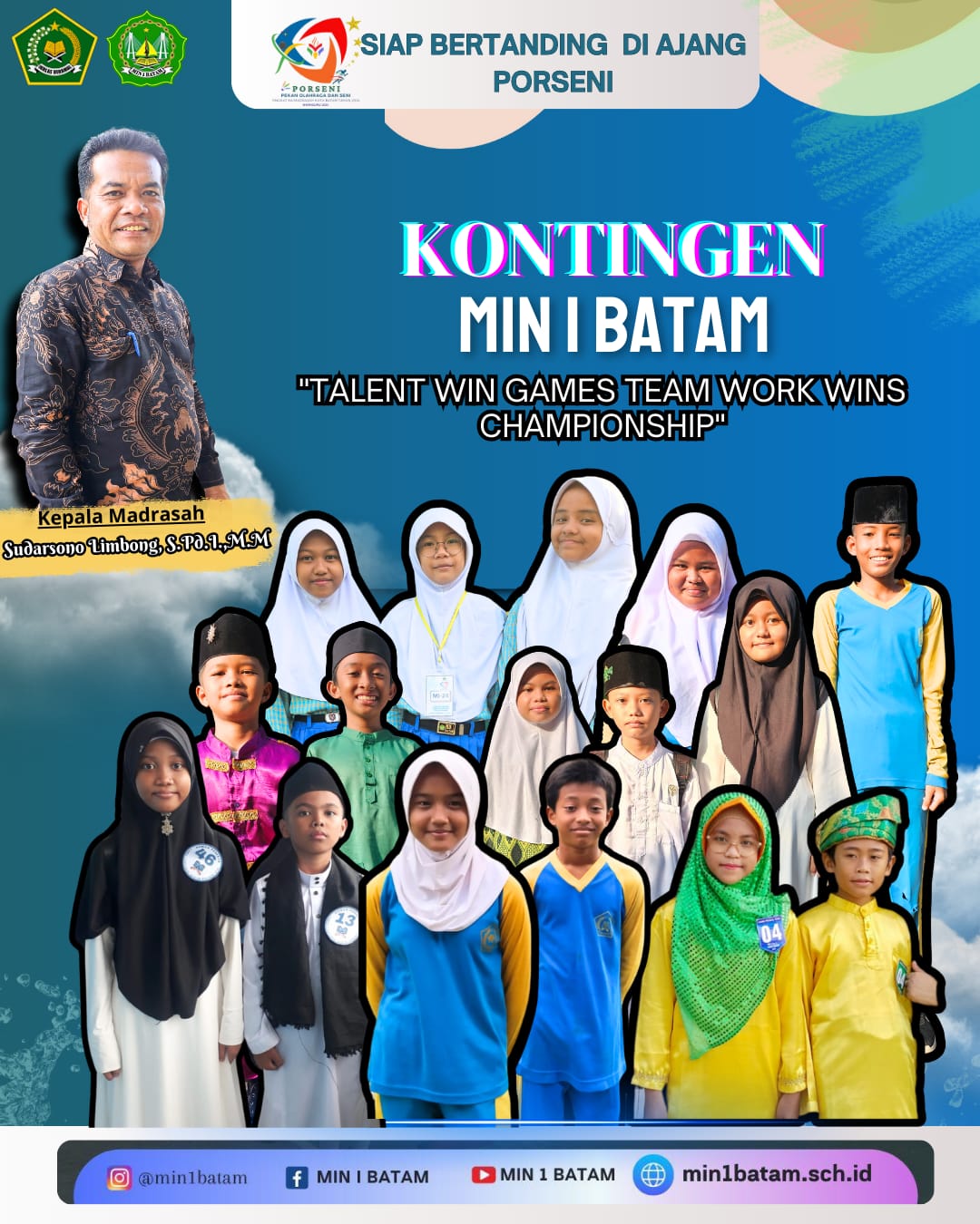 Puncak Perlombaan PORSENI, MIN 1 Batam aktif Berpartisipasi