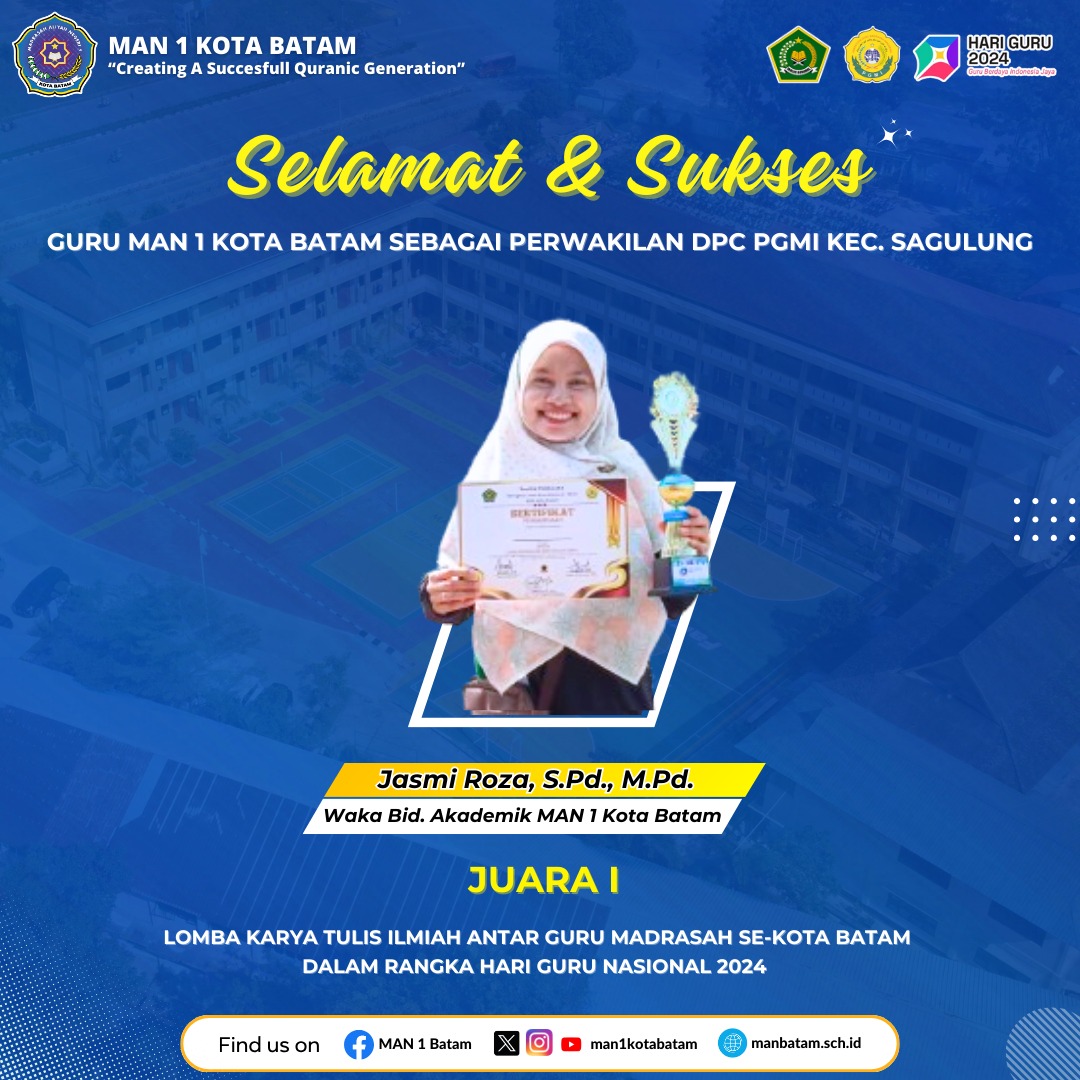 Keren! DPC PGMI Sagulung Juara 1 Lomba KTI Tingkat Kota Batam