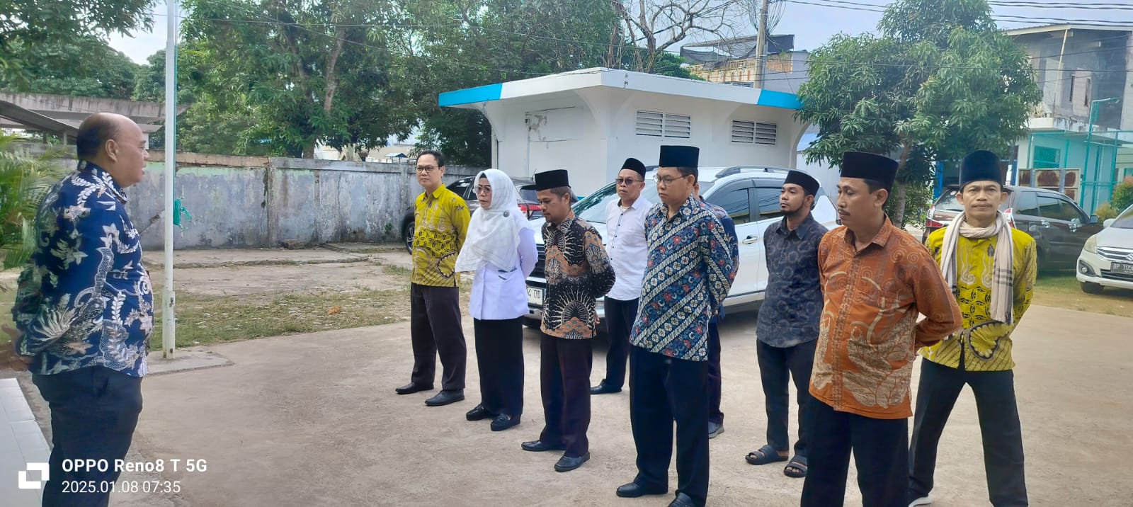 KUA Sungai Beduk Gelar Apel Pagi, Kepala KUA Sampaikan Beberapa Arahan