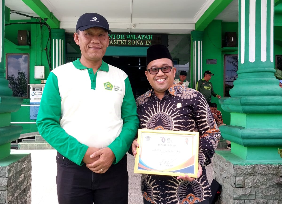 KUA Kecamatan Batam Kota Raih Penghargaan KUA Terbersih se-Provinsi Kepri