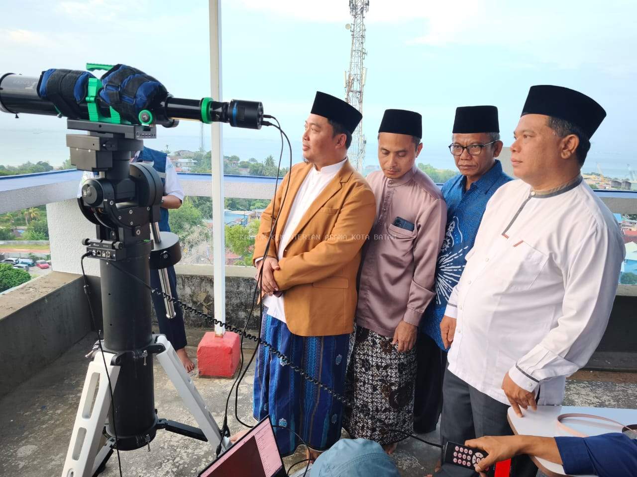 Kantor Kemenag Kota Batam bersama Ormas Islam Gelar Rukyatul Hilal Penentuan 1 Syawal 1446 H
