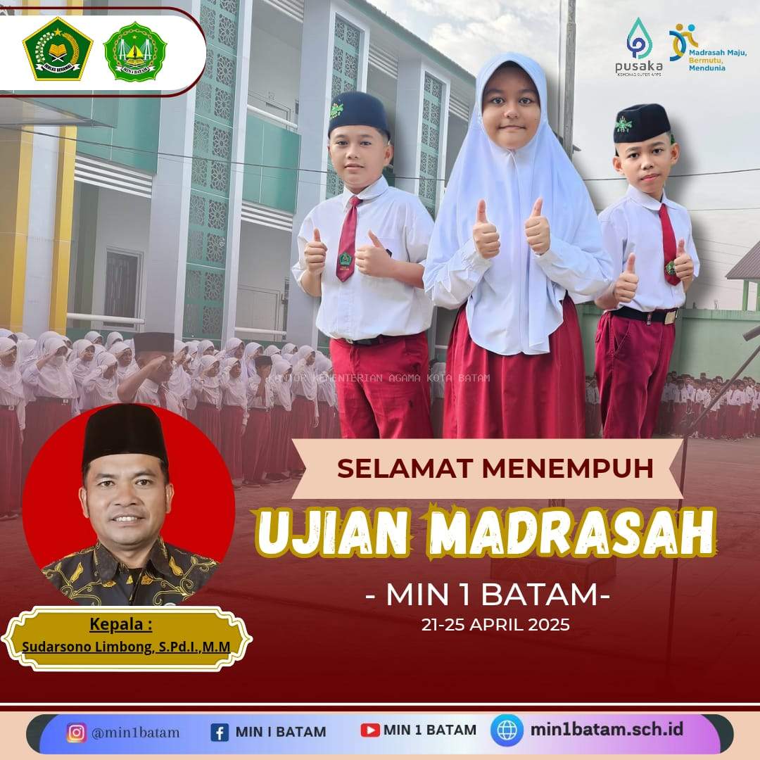 MIN 1 Batam memulai Ujian Madrasah